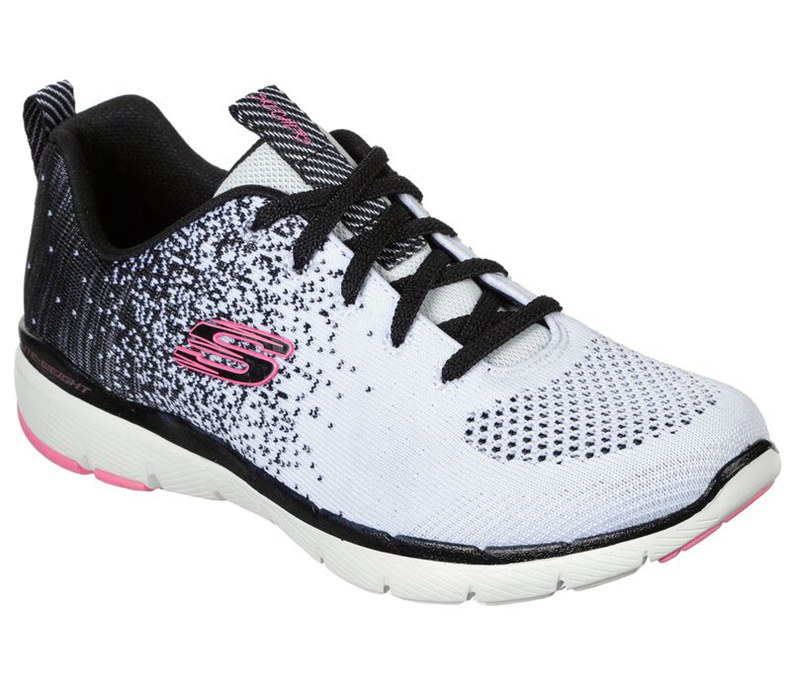 Skechers Flex Appeal 3.0 - She's Iconic - Womens Sneakers White/Black [AU-HW4013]